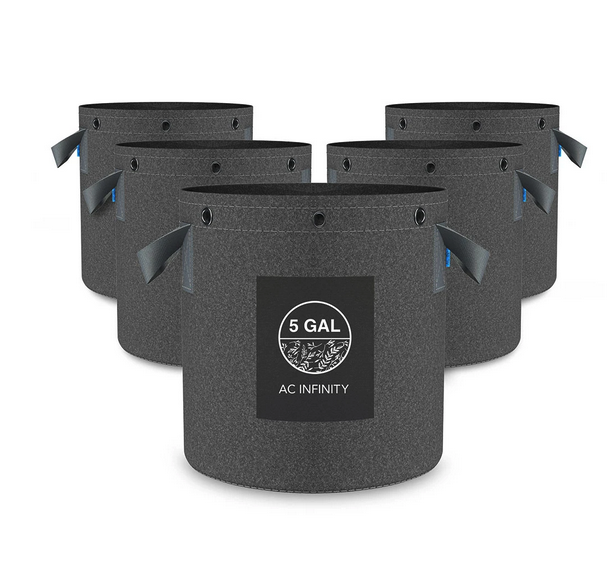 AC Infinity wiederverwendbare Stofftöpfe 19L 5er-Pack